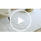 CURVY бял 11 Curves Килим за пране, структурен, релефен, плюш